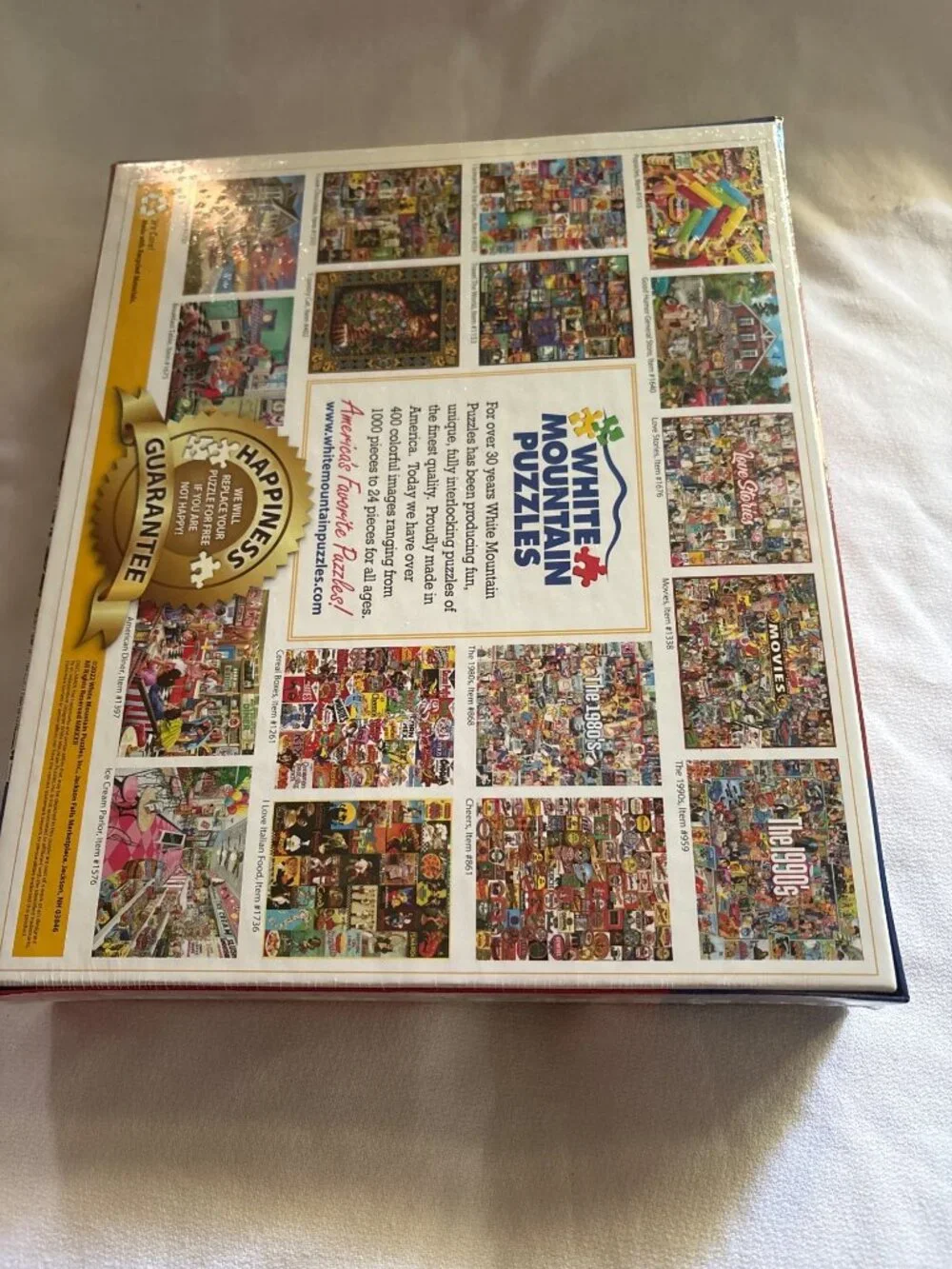 I Love Iowa 1000-Piece Jigsaw Puzzle White Mountain Large Pieces Bonus Poster